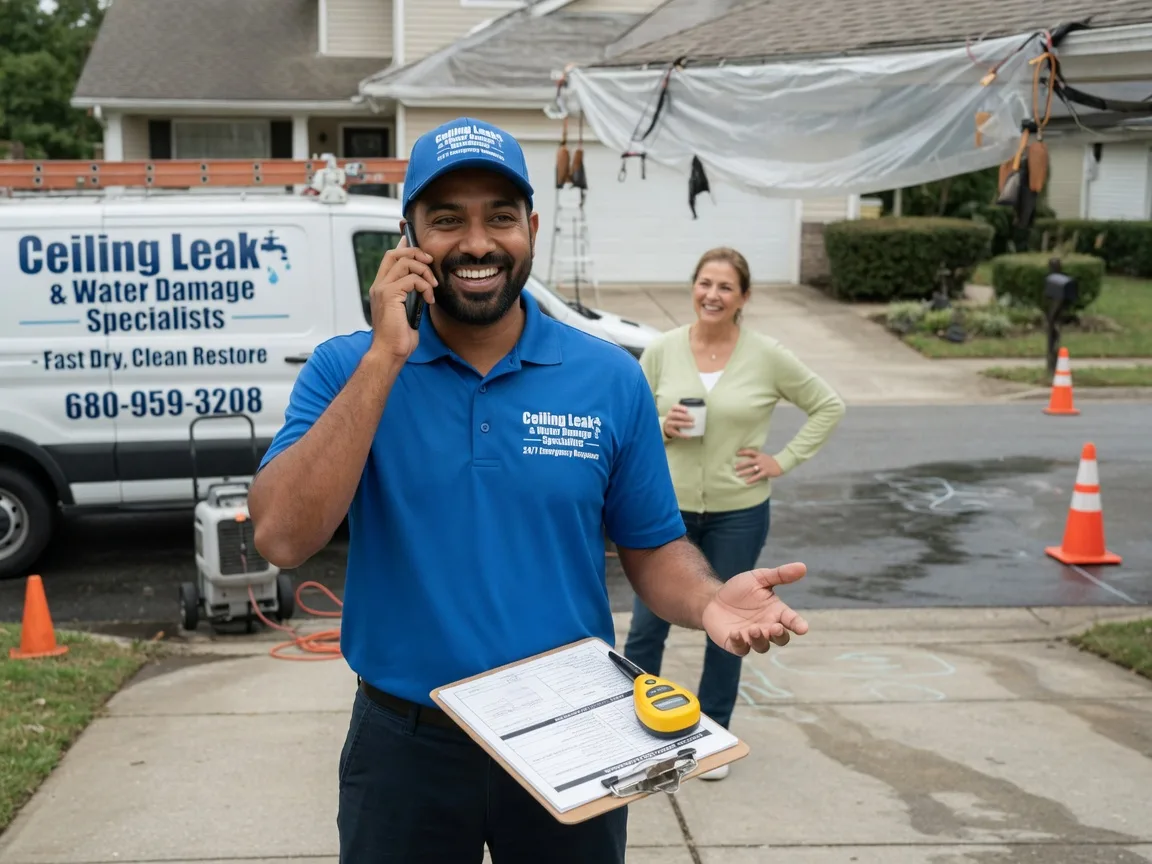 Ceiling Leak Cleanup Fairview, MO FAQs